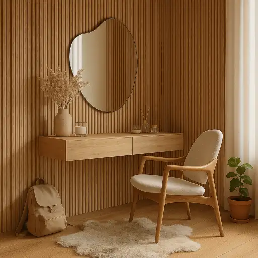 Painel Ripado Laminado Autocolante de EVA | Linha Wood      